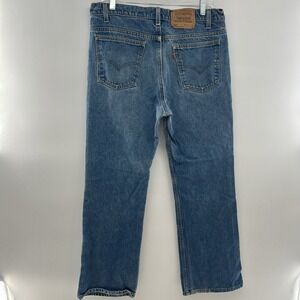 Vintage Levis 517 Orange Tab Mens 36x30 Bootcut Medium Wash Denim USA Made 90s